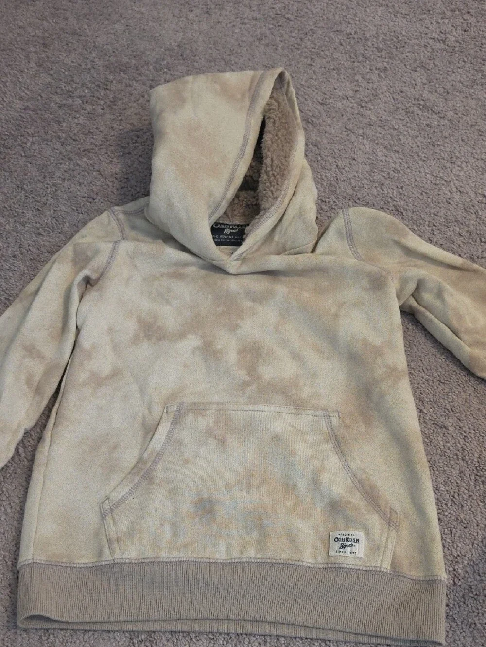Kids Long Sleeve Pullover Sweatshirt - Navy, Olive Stripe, Camo Beige 3 Tops